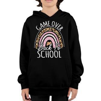 Back To School Funny Game Over Teacher Student Controller Youth Hoodie - Thegiftio UK