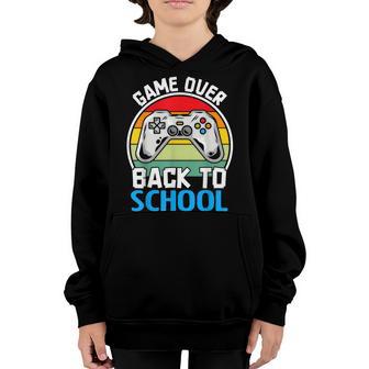 Back To School Funny Game Over Teacher Student Controller Youth Hoodie - Thegiftio UK