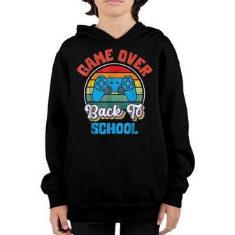 Back To School Funny Game Over Teacher Student Controller Youth Hoodie - Thegiftio UK