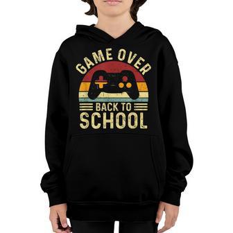 Back To School Funny Game Over Teacher Student Controller Youth Hoodie - Thegiftio UK