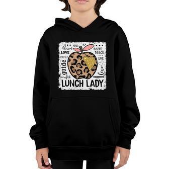 Back To School Funny Teach Love Inspire Lunch Lady Youth Hoodie - Thegiftio UK