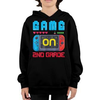 Back To School Game On Second Grade Gaming Student Funny Youth Hoodie - Thegiftio UK