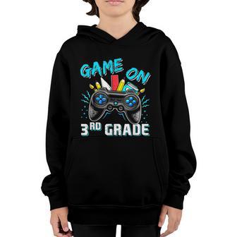 Back To School Game On Third Grade Gaming Student Funny Graphic Design Printed Casual Daily Basic Youth Hoodie - Thegiftio UK