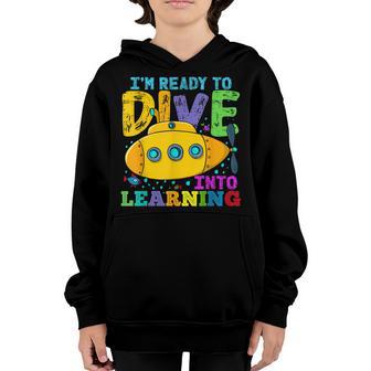Back To School Submarine Ready To Dive Into Learning Youth Hoodie - Thegiftio UK