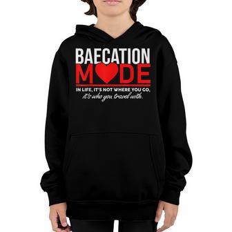 Beacation Mode Girlfriend Boyfriend Couple Vacation Matching Youth Hoodie - Thegiftio UK