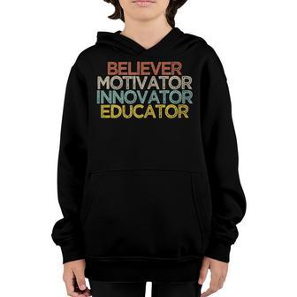 Believer Motivator Innovator Educator V2 Youth Hoodie - Thegiftio UK
