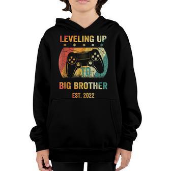 Big Bro Level Unlocked Boys Leveling Up To Big Brother 2022 V2 Youth Hoodie - Thegiftio UK