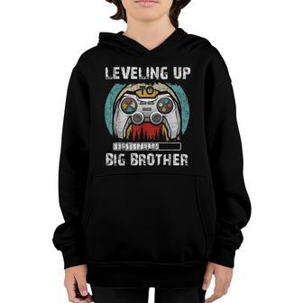 Big Bro Level Unlocked Boys Leveling Up To Big Brother 2023 Youth Hoodie - Thegiftio UK