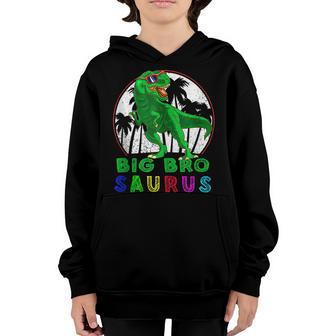 Bigbrosaurus T Rex Dinosaur Big Bro Saurus Brother Family V5 Youth Hoodie - Thegiftio UK