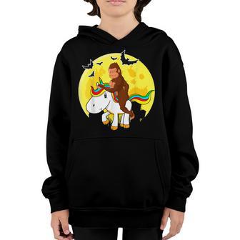 Bigfoot Riding Unicorn Halloween Costume Boys Girls Womens Youth Hoodie - Thegiftio UK