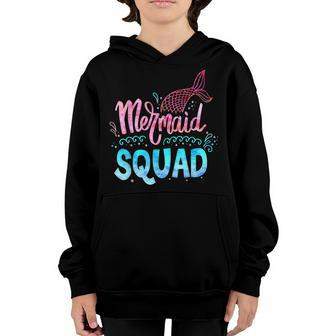 Birthday Mermaid Squad Girls Matching Family Princess V2 Youth Hoodie - Seseable