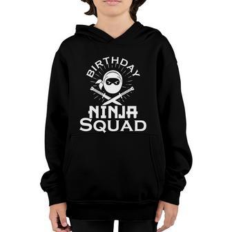 Birthday Ninja Squad Birthday Party For Kids Cute Gift Youth Hoodie - Thegiftio UK