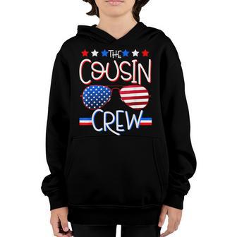 Boys Kids The Cousin Crew Sunglasses 4Th Of July American Youth Hoodie - Thegiftio UK