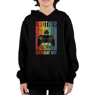 Brother Of The Birthday Boy Funny Video Gamer Birthday Funny Gift Graphic Design Printed Casual Daily Basic Youth Hoodie - Thegiftio UK