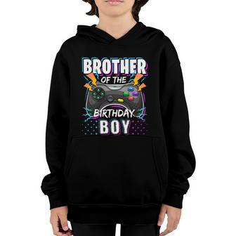 Brother Of The Birthday Boy Matching Video Game Birthday Funny Gift Graphic Design Printed Casual Daily Basic Youth Hoodie - Thegiftio UK
