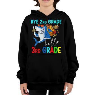 Bye 2Nd Grade Hello 3Rd Grade Back To School Kids Youth Hoodie - Seseable