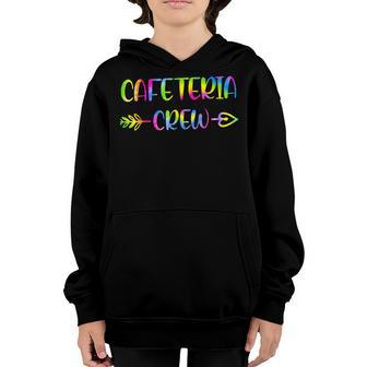 Cafeteria Crew Tie Dye Back To School Cute Lunch Lady Squad Youth Hoodie - Thegiftio UK