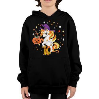 Candy Corn Unicorn Girls Women Kids Cute Halloween Costume Youth Hoodie - Thegiftio UK