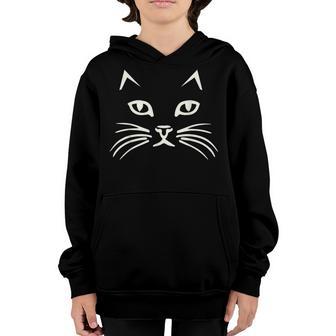 Cat Face Halloween Costumes Gifts For Women Girls Boys Kids Youth Hoodie - Thegiftio UK
