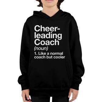 Cheerleading Coach Definition Sports Funny Trainer School Graphic Design Printed Casual Daily Basic Youth Hoodie - Thegiftio UK