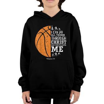 Christian Basketball Gift For Men Boys Kids Religious Gifts Graphic Design Printed Casual Daily Basic Youth Hoodie - Thegiftio UK