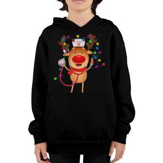 Christmas Nurse Christmas Nursing School Youth Hoodie - Thegiftio UK
