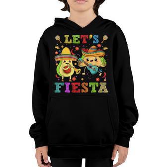 Cinco De Mayo Party Lets Fiesta Mexican For Women Girls Youth Hoodie - Thegiftio UK