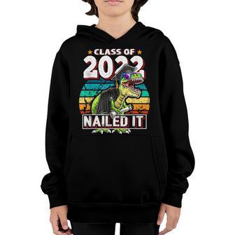 Class Of 2022 T Rex Dinosaur Graduation Cap Gown Diploma Boy Youth Hoodie - Thegiftio UK