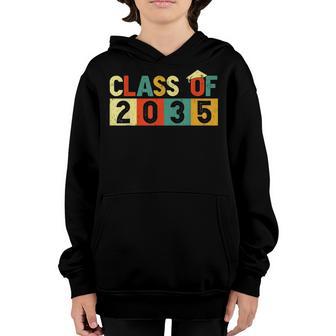 Class Of 2035 Grow With Me Graduation First Day Of School Youth Hoodie - Thegiftio UK