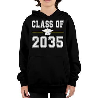 Class Of 2035 Grow With Me Graduation First Day Of School Youth Hoodie - Thegiftio UK