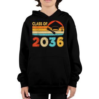 Class Of 2036 Grow With Me Kindergarten Graduation Top Youth Hoodie - Thegiftio UK