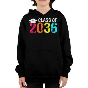 Class Of 2036 Grow With Me Kindergarten Pre-K Graduation Youth Hoodie - Thegiftio UK