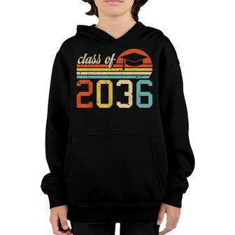 Class Of 2036 Retro Pre-K Kindergarten Preschool Student Youth Hoodie - Thegiftio UK