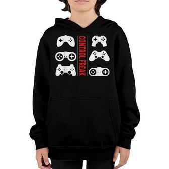 Control Freak Gaming Pc Console Video Games Computer Nerd Youth Hoodie - Thegiftio UK