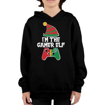 Cool Christmas Im The Gamer Elf T-Shirt Graphic Design Printed Casual Daily Basic Youth Hoodie - Thegiftio UK