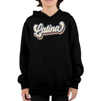 Cool Retro Latina Woman Girl Idea Youth Hoodie - Thegiftio UK