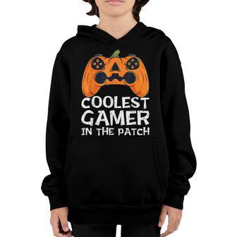 Coolest Gamer In The Patch Funny Halloween Video Game Lovers V2 Youth Hoodie - Thegiftio UK