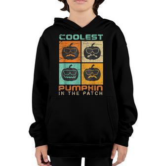 Coolest Pumpkin In The Patch Toddler Boys Halloween Kids V3 Youth Hoodie - Thegiftio UK