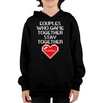 Couples Who Game Together Stay Together Graphic Design Printed Casual Daily Basic Youth Hoodie - Thegiftio UK