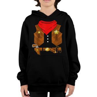 Cowboy Costume Boys Cowgirl Girls Halloween Costume Youth Hoodie - Thegiftio UK