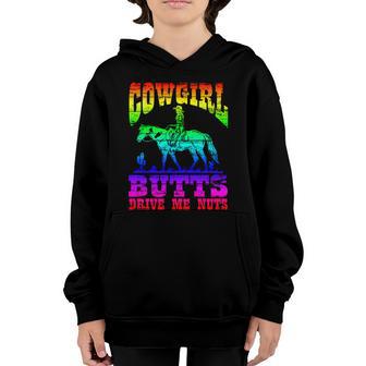 Cowgirl Butts Drive Me Nuts Cowboy Funny Gift For Howdy Gift Graphic Design Printed Casual Daily Basic V3 Youth Hoodie - Thegiftio UK