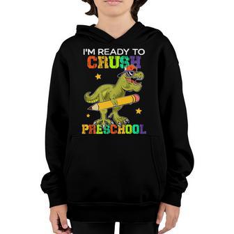 Crush Preschool Dinosaur Sunglasses Back To School Boys Youth Hoodie - Thegiftio UK