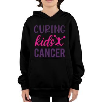 Curing Kids Cancer Breast Cancer Graphic Design Printed Casual Daily Basic V2 Youth Hoodie - Thegiftio UK