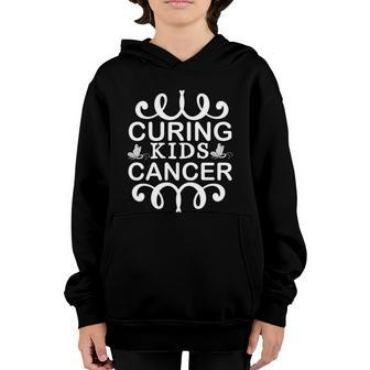 Curing Kids Cancer Breast Cancer Graphic Design Printed Casual Daily Basic V3 Youth Hoodie - Thegiftio UK