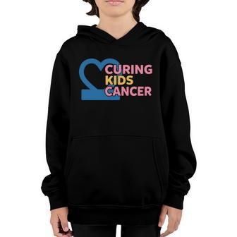 Curing Kids Cancer Heart Breast Cancer Graphic Design Printed Casual Daily Basic V2 Youth Hoodie - Thegiftio UK