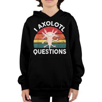 Cute Axolotl- I Axolotl Questions Kids Cute Axolotl Youth Hoodie - Thegiftio UK