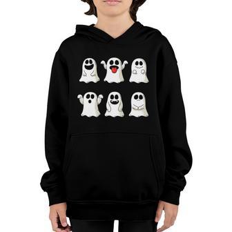 Cute Dancing Ghosts Boys Girls Ghost Halloween Costume Youth Hoodie - Thegiftio UK