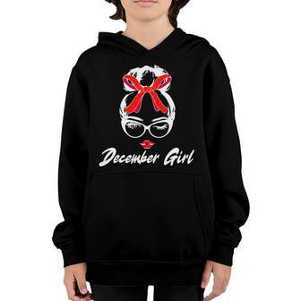 Cute December Girl Birthday Graphic Design Printed Casual Daily Basic Youth Hoodie - Thegiftio UK
