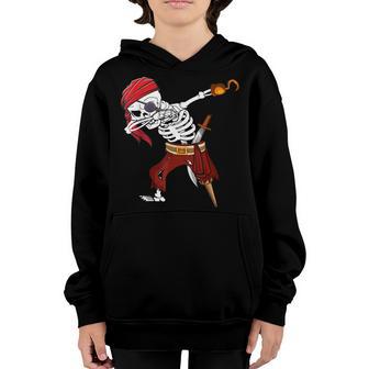 Cute Halloween Dabbing Pirate Skeleton Funny Dab Boys Girls Youth Hoodie - Thegiftio UK