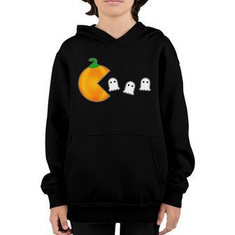 Cute Halloween Funny Halloween Day Retro Pumpkin Video Game Graphic Design Printed Casual Daily Basic Youth Hoodie - Thegiftio UK